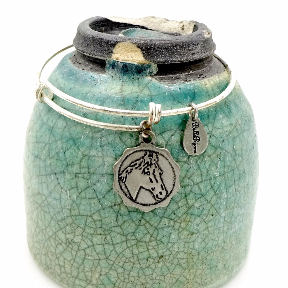 BELLA RYANN Silver HORSE EQUESTRIAN CHARM BRACELET